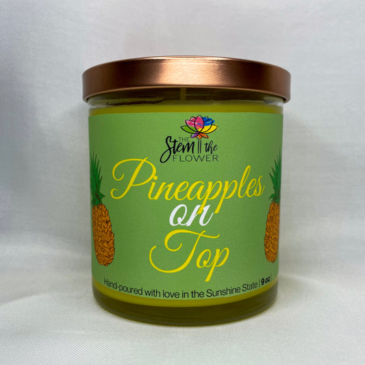 Pineapples on Top Candle