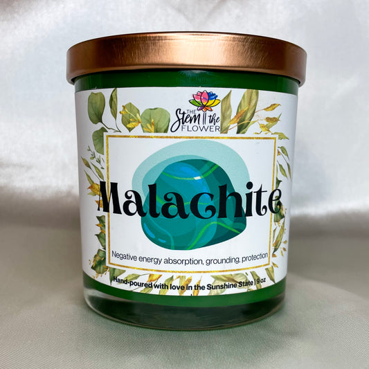 Malachite Candle