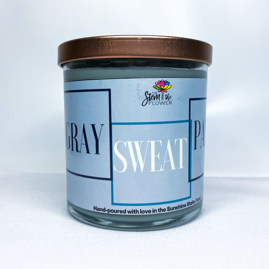 Gray Sweat Pants Candle