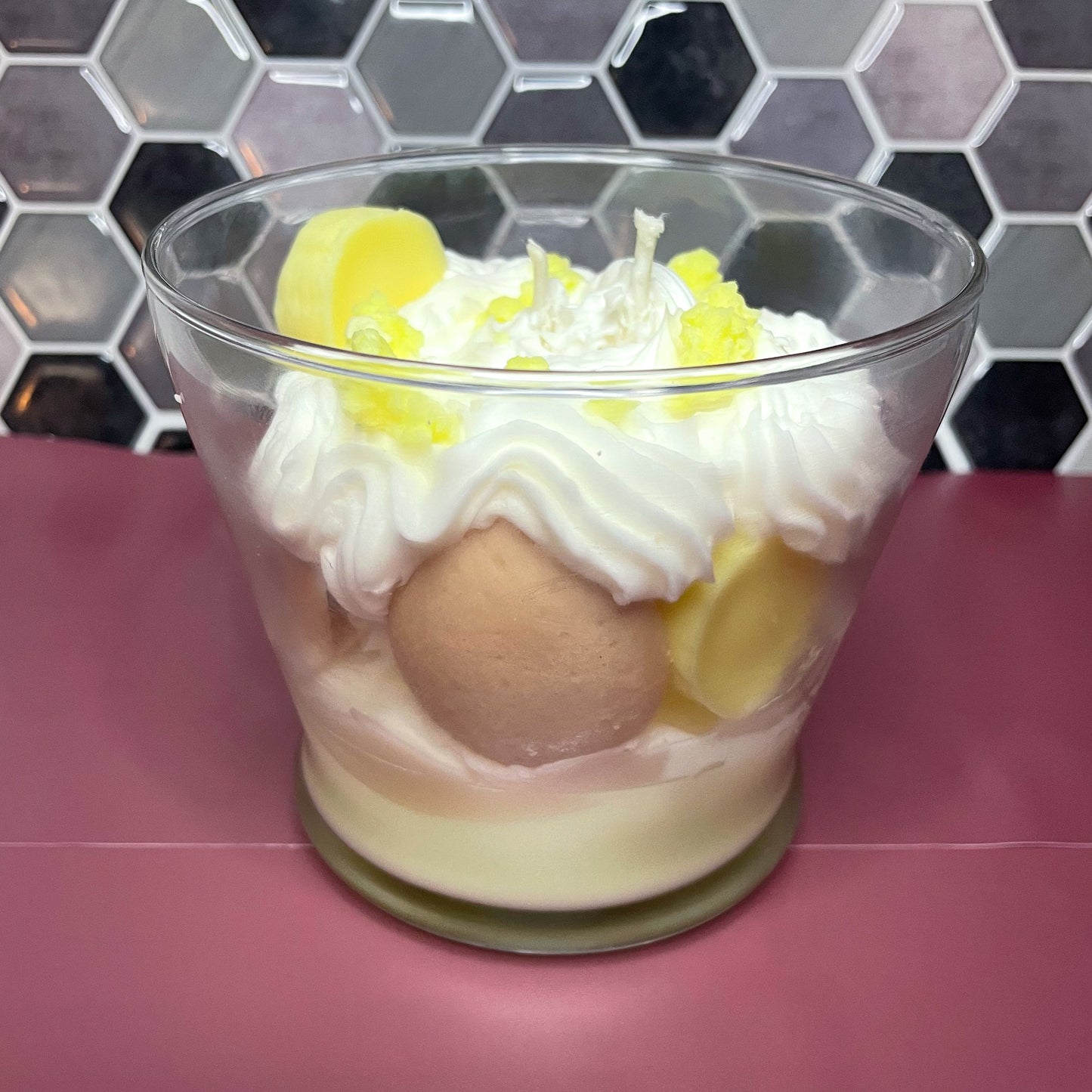 Banana Pudding Dessert Candle